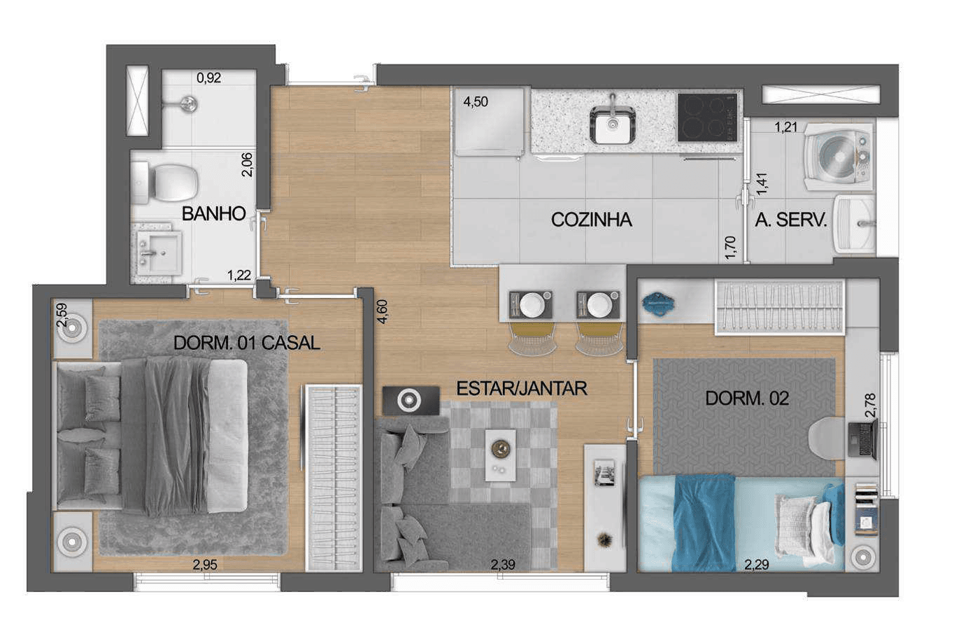 Planta 2 — Boulevard Ibirapuera Iraé - NR
