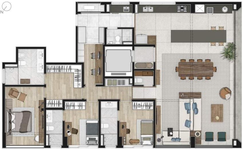 Planta 4 — Sabino - Residencial