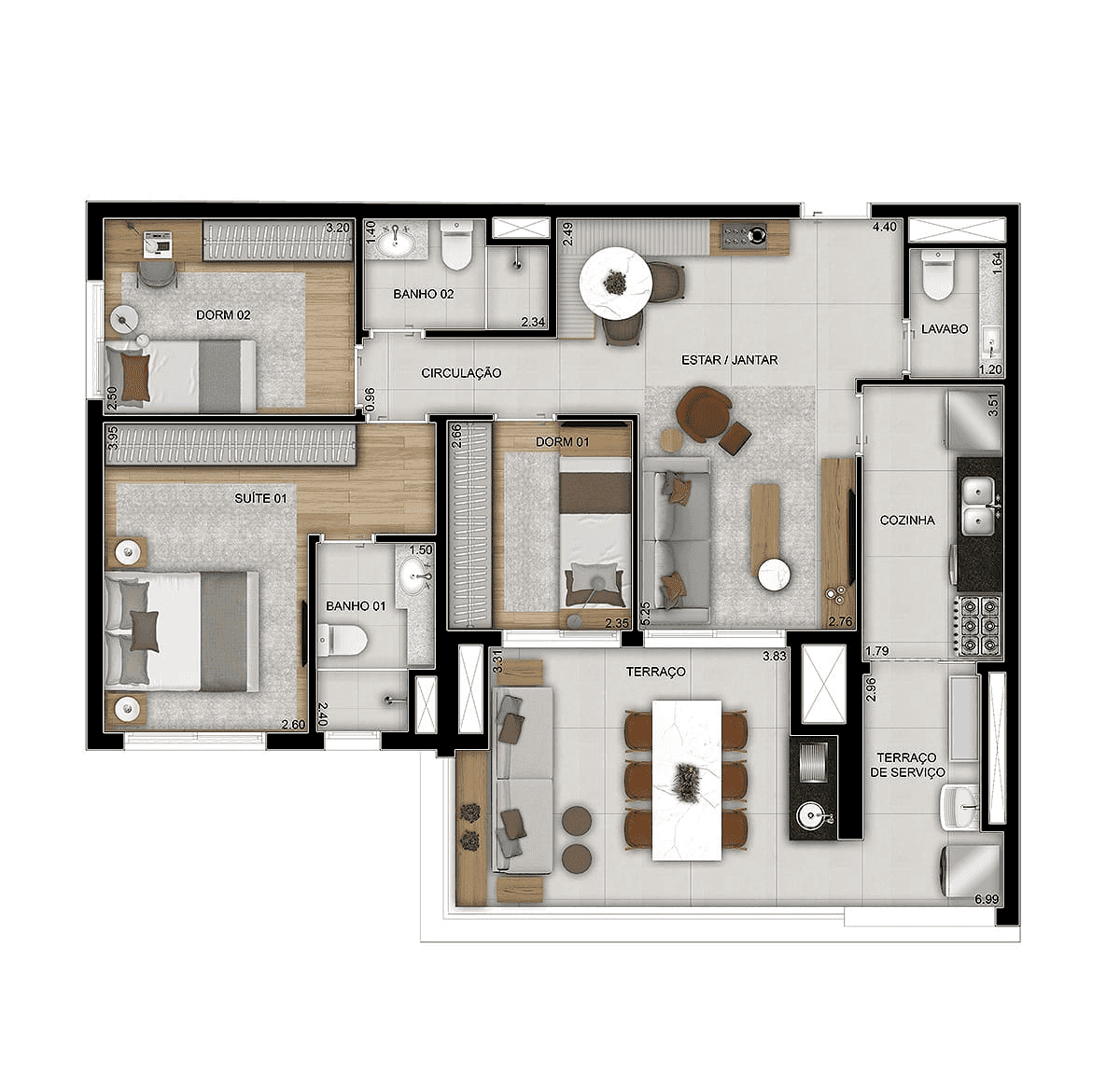 Planta 6 — Parque Diálogo Padre Adelino Home