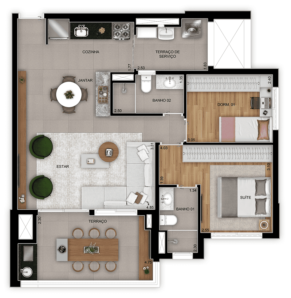 Planta 4 — Varanda Vila Ema