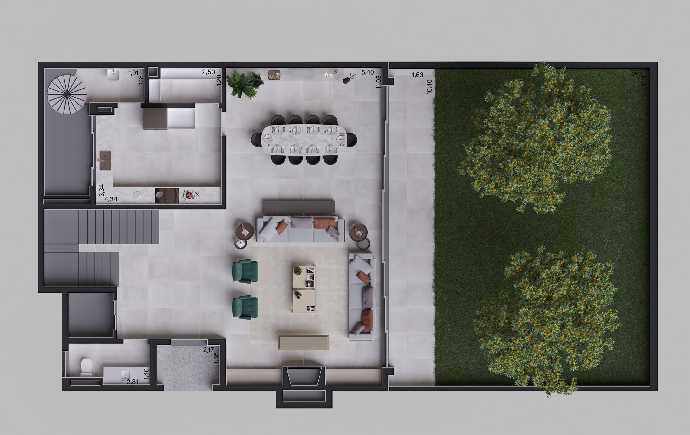 Planta 3 — Casa Jardim Teviot