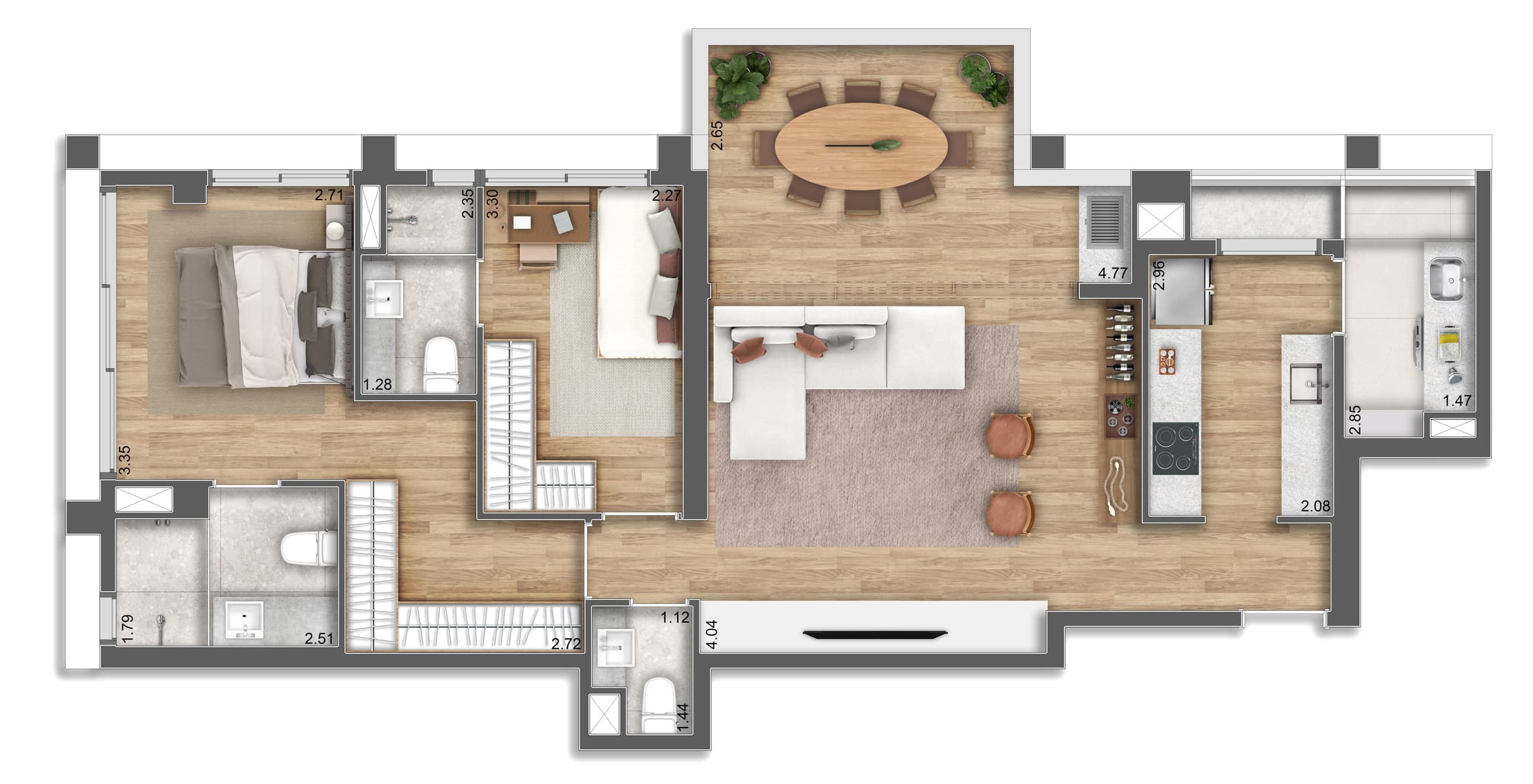 Planta 4 — Pluri Pinheiros - Residencial