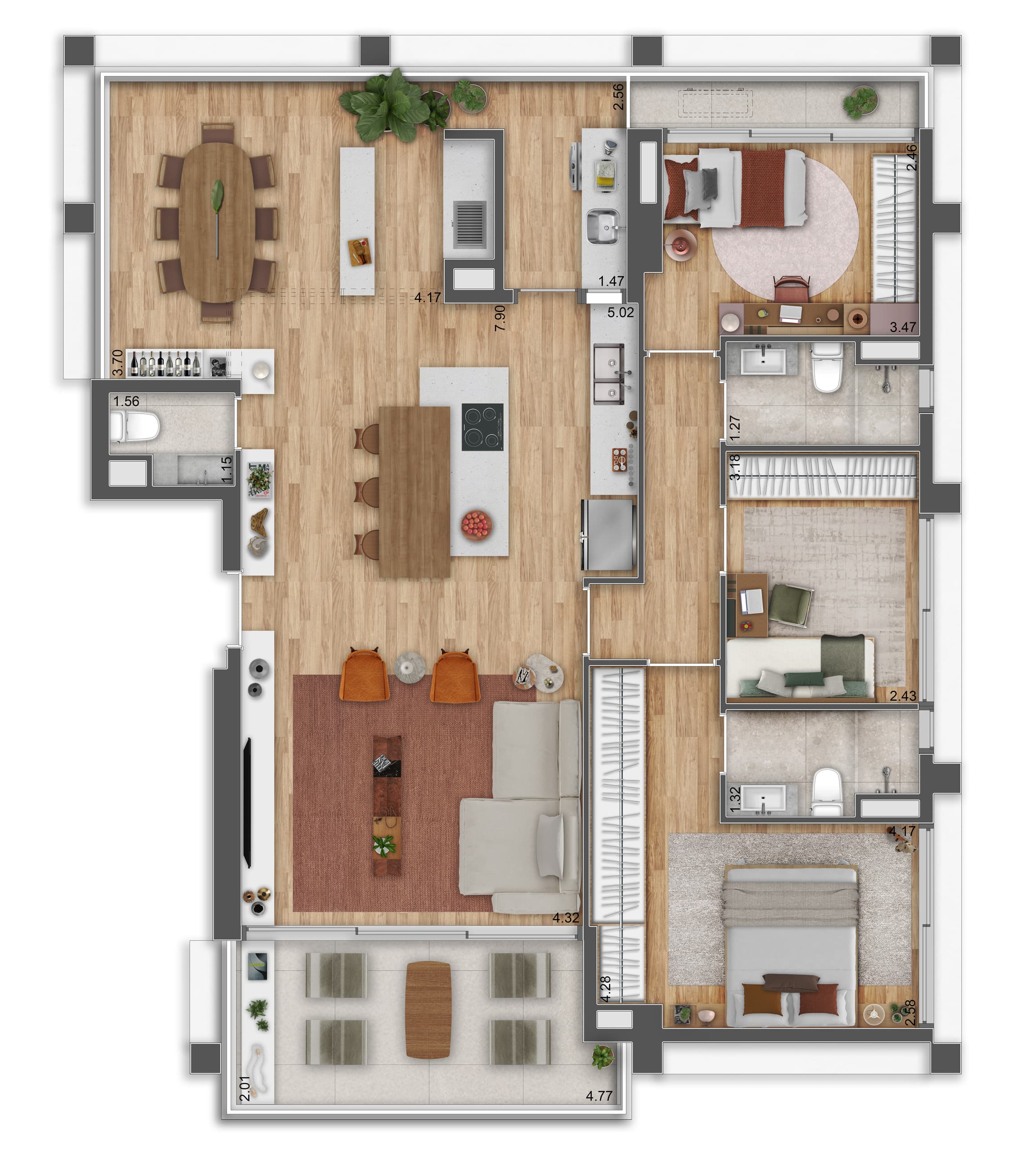 Planta 6 — Pluri Pinheiros - Residencial