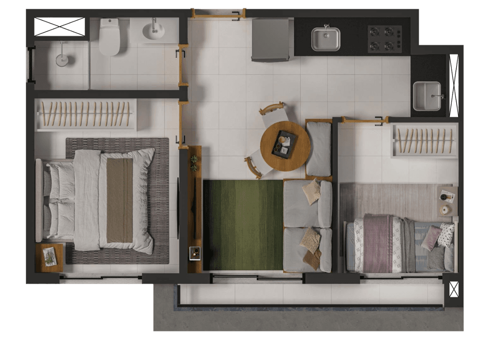 Planta 6 — Flamboyant 294 - Residencial