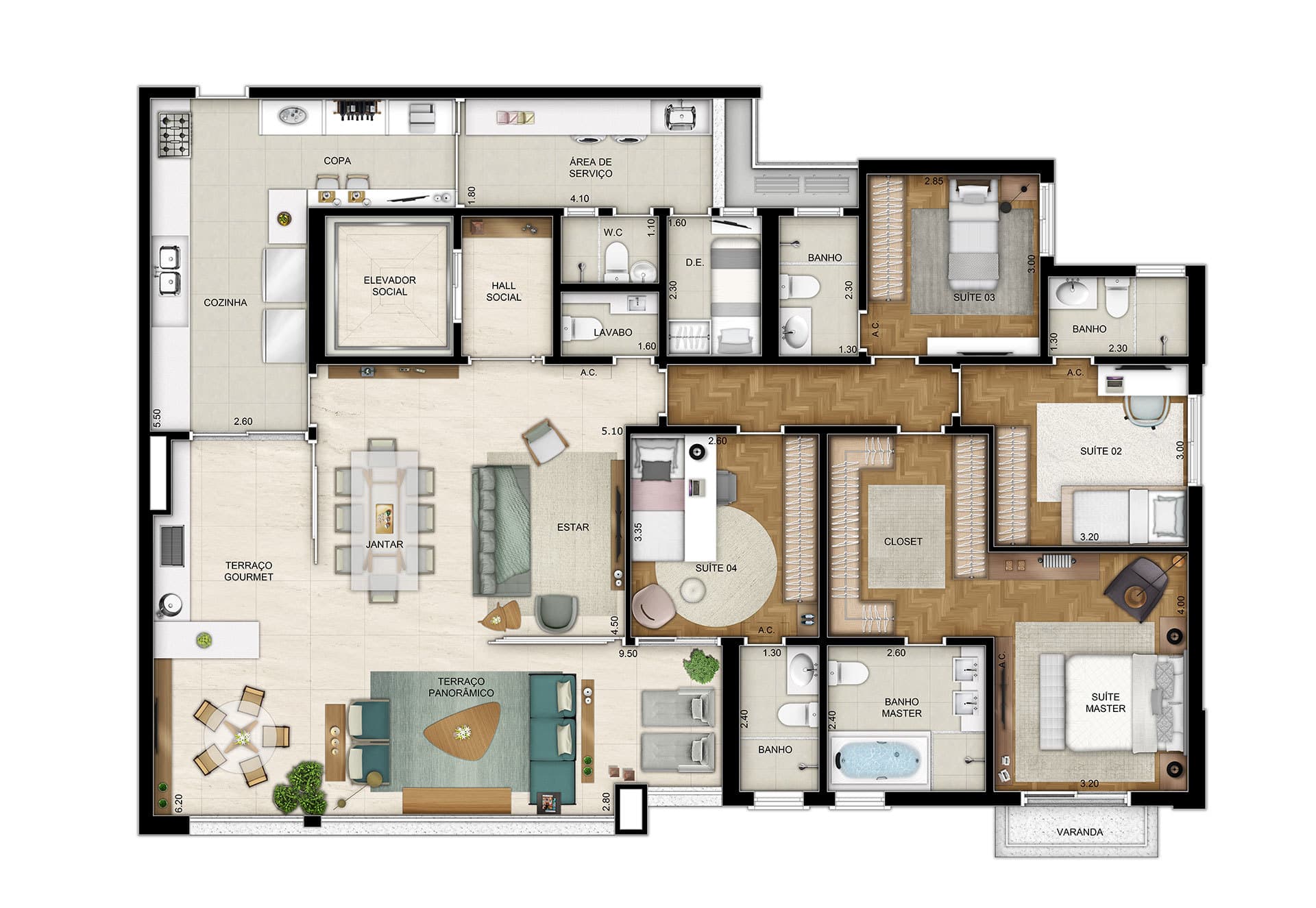 Planta 2 — Only Cidade Jardim