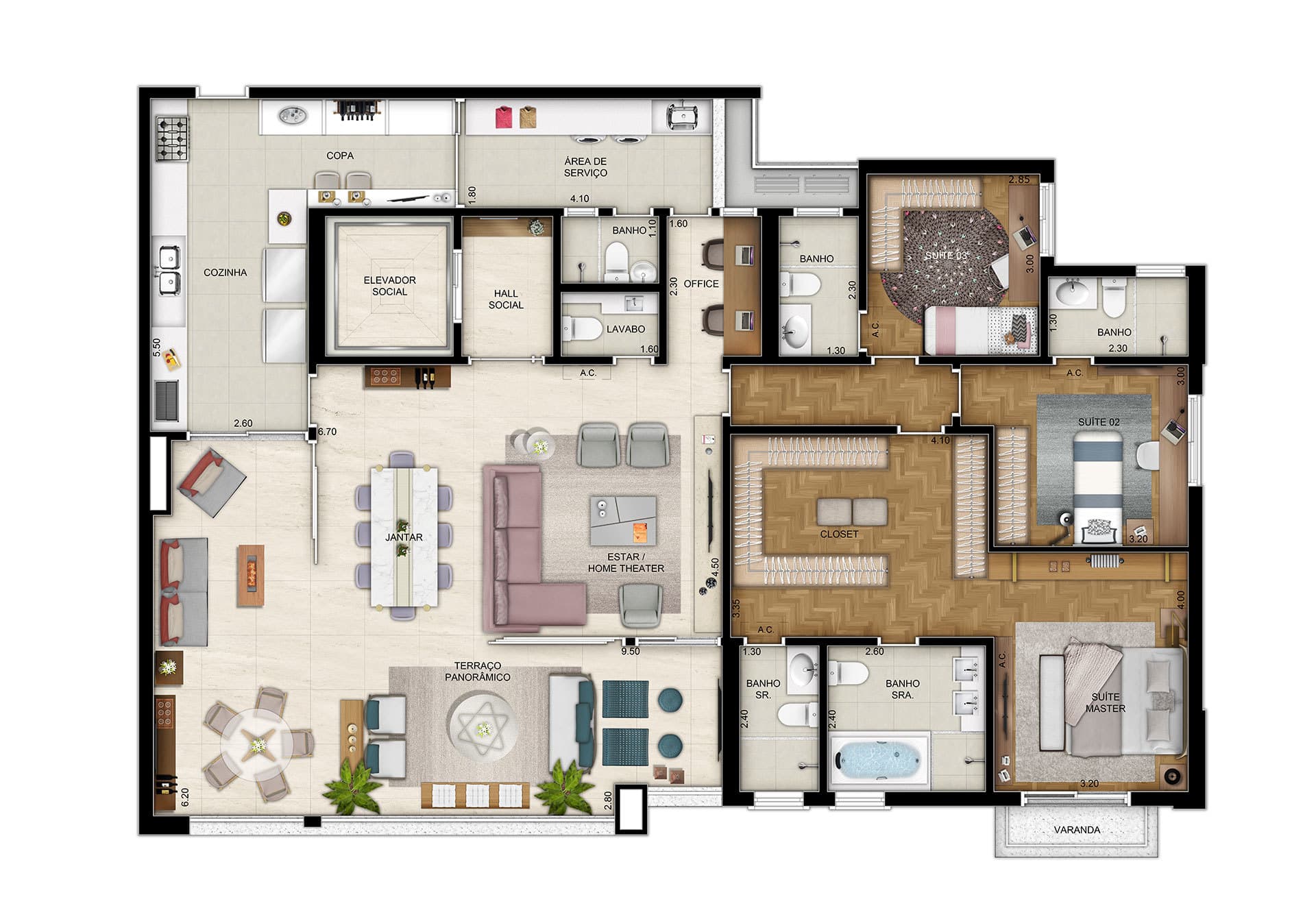 Planta 3 — Only Cidade Jardim