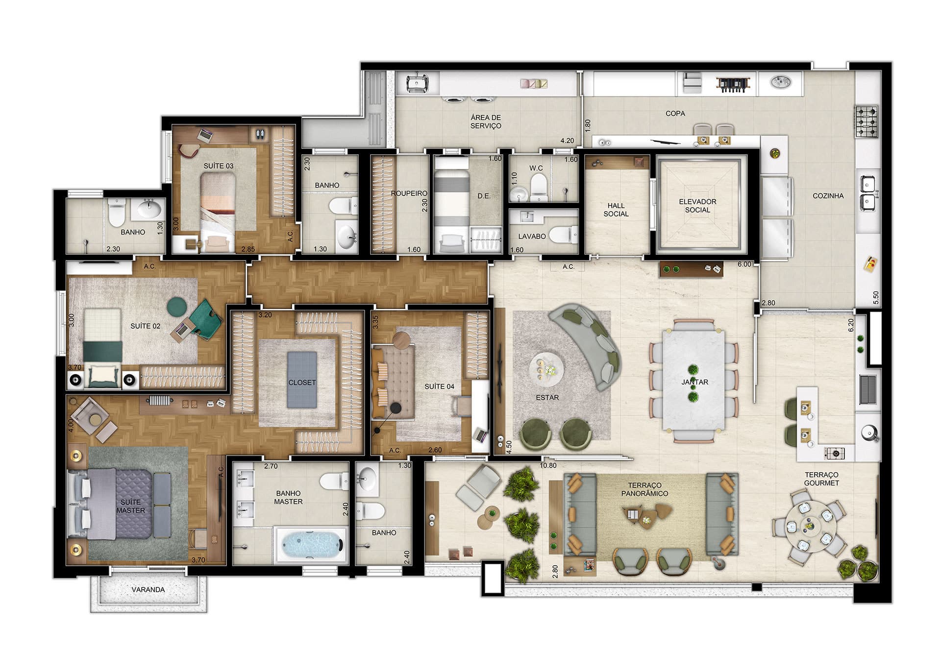 Planta 4 — Only Cidade Jardim