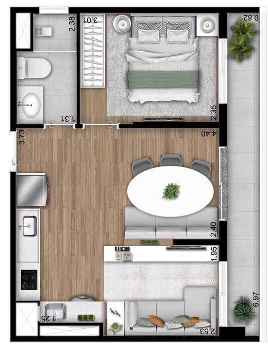Planta 2 — Welconx Chácara Klabin - Residencial