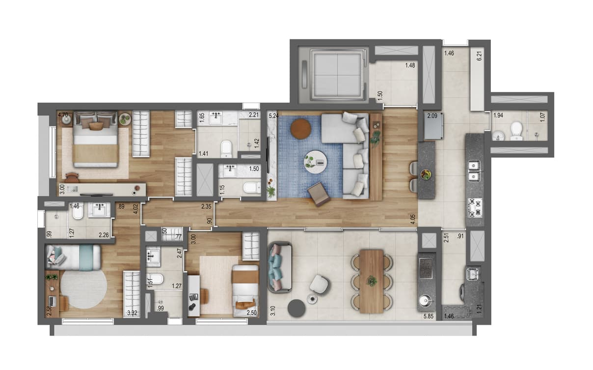 Planta 3 — Leaf Loefgren Vila Mariana