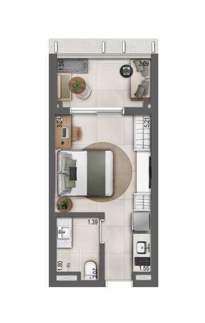 Planta 4 — Leaf Loefgren Viva Vila Mariana - Residencial