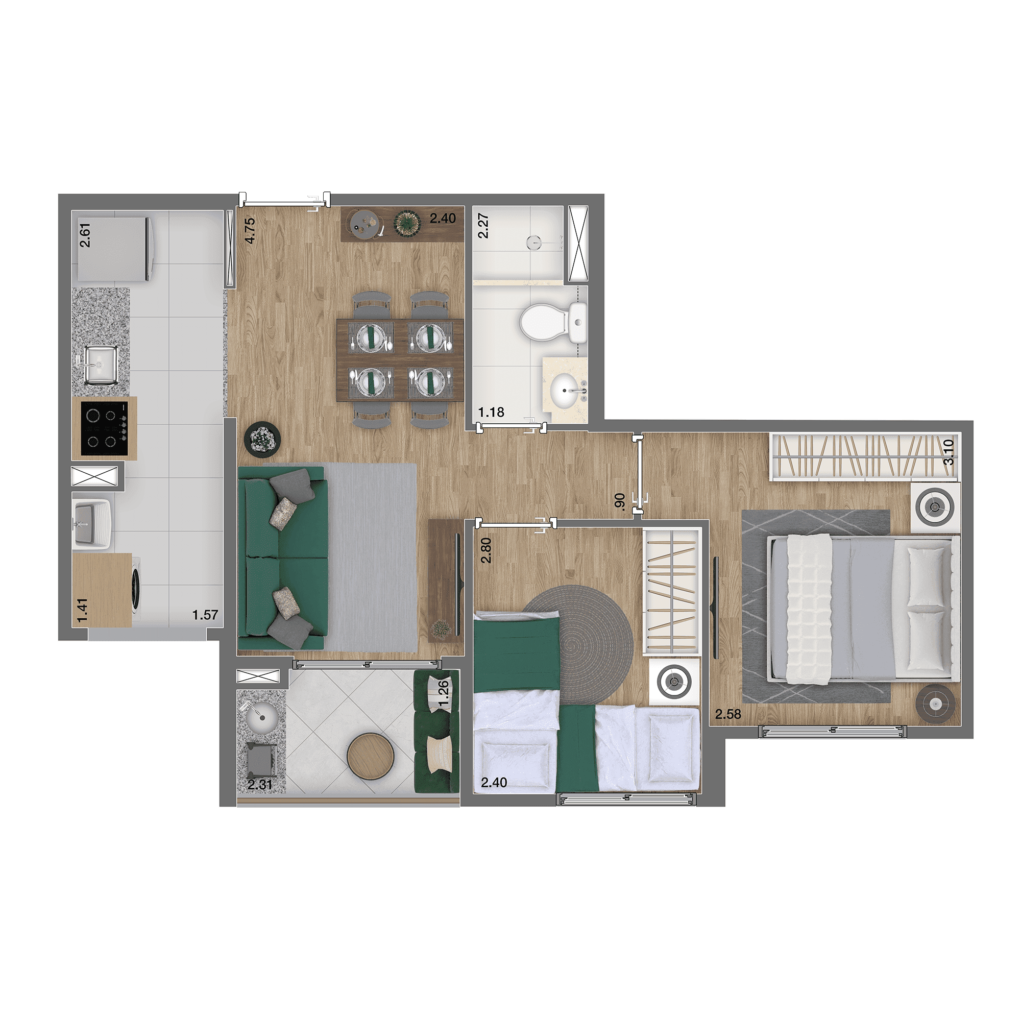 Planta 2 — Arboris Morumbi