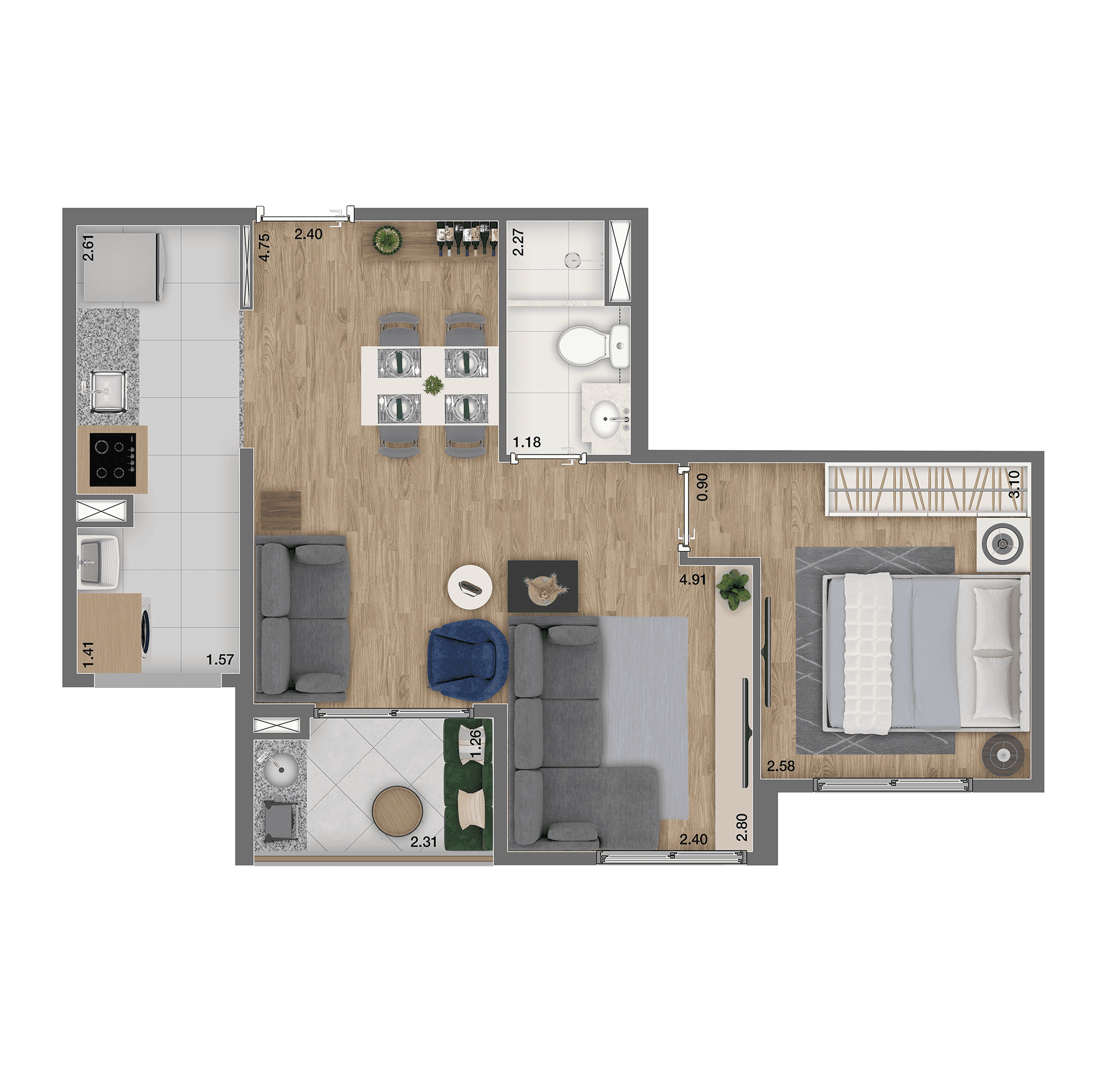 Planta 3 — Arboris Morumbi