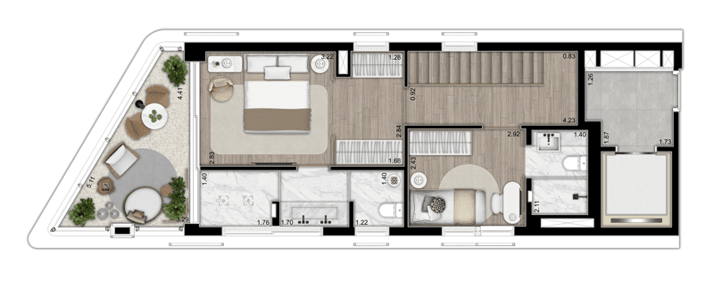 Planta 5 — NOON Small Luxury Apartments - Alto de Pinheiros