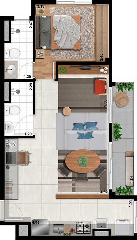 Planta 4 — Supreme Jardim São Paulo - NR