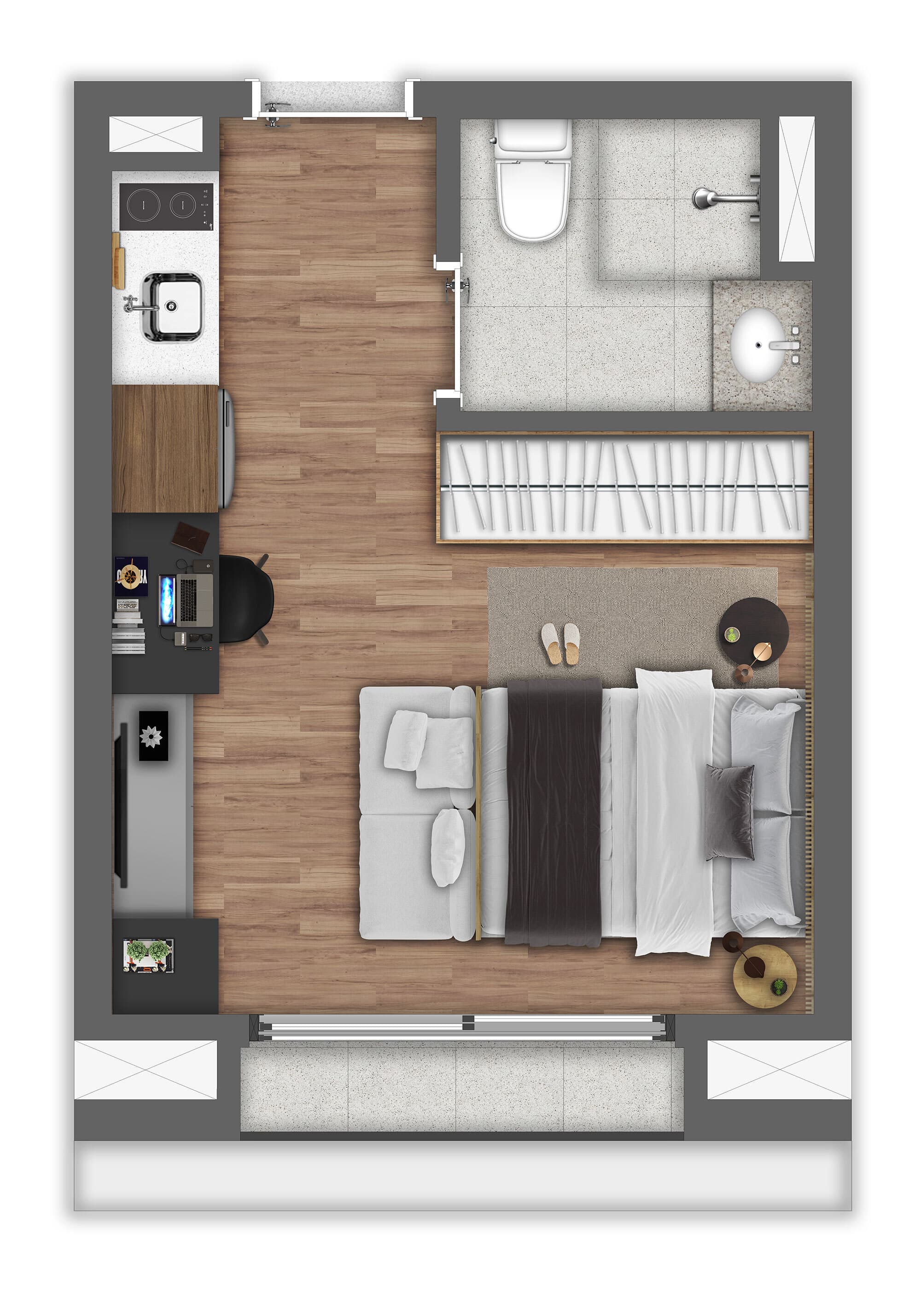 Planta 3 — Brooklin Noventa Living - Residencial