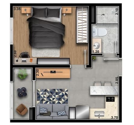 Planta 2 — Station Park Vila Ema - Residencial