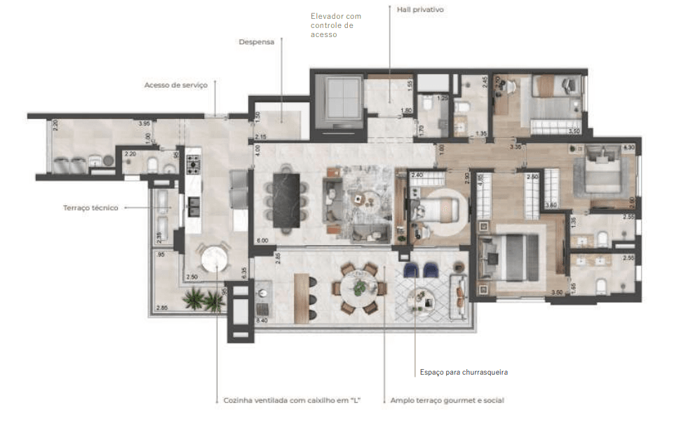 Planta 2 — Oscar Freire 1560 - Residencial