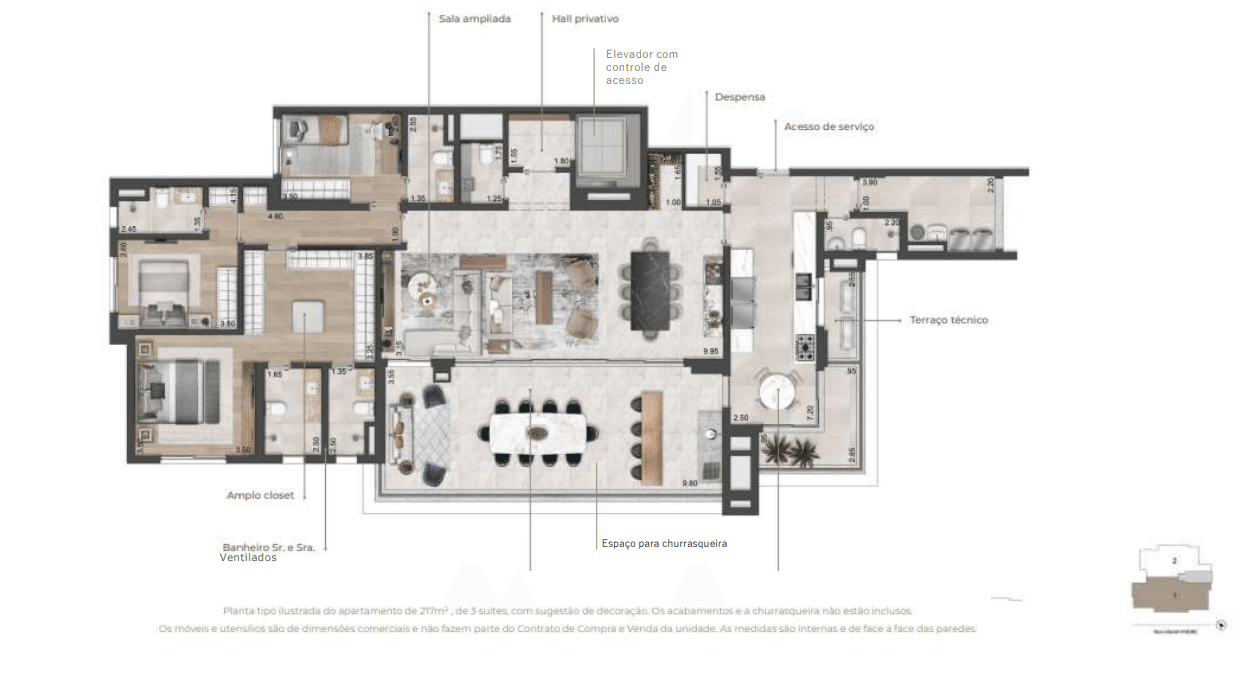 Planta 6 — Oscar Freire 1560 - Residencial
