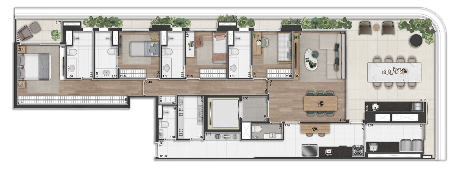 Planta 4 — Península Vila Madalena - Residencial