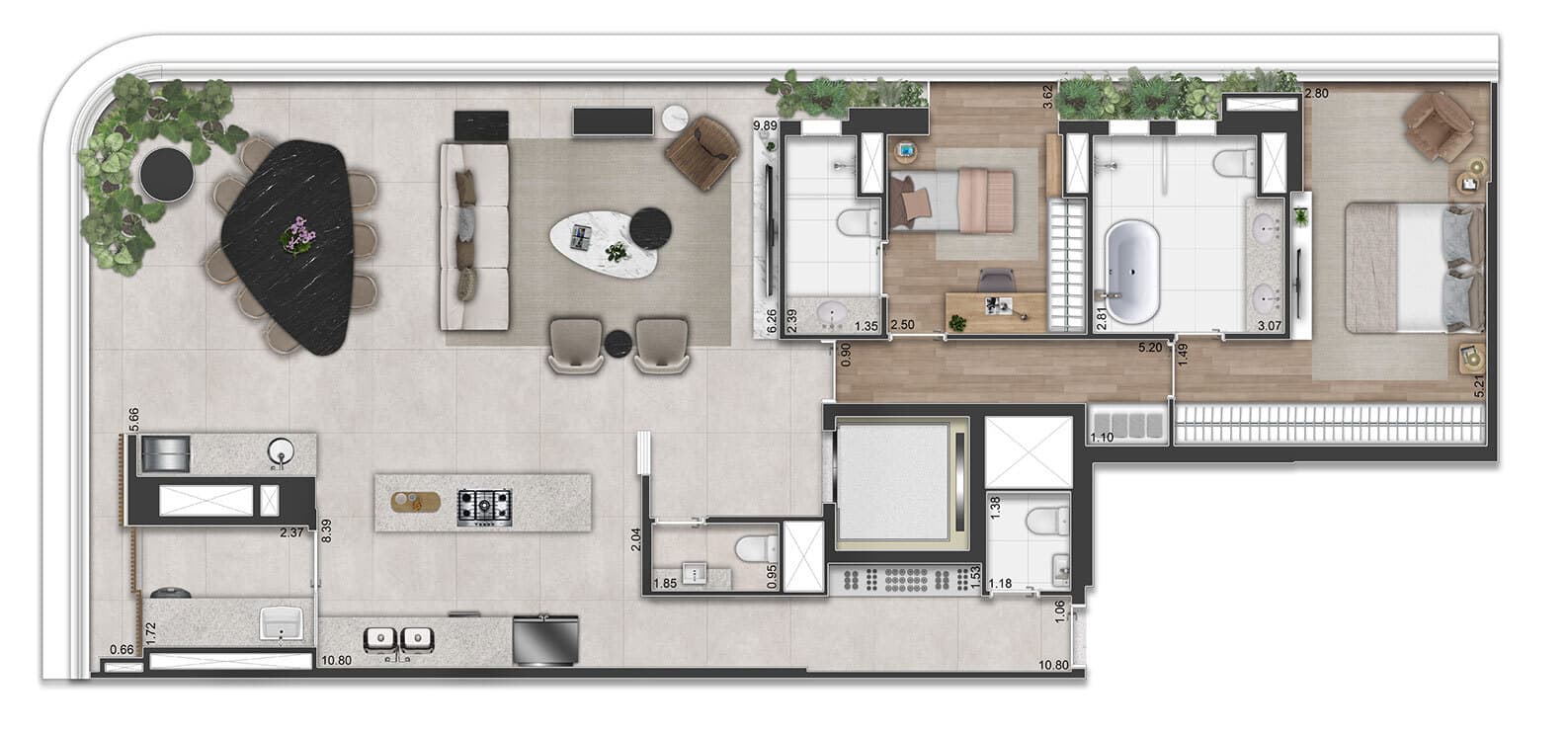 Planta 2 — Península Vila Madalena - Residencial