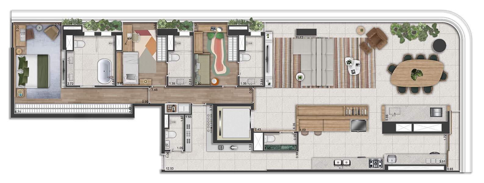 Planta 6 — Península Vila Madalena - Residencial