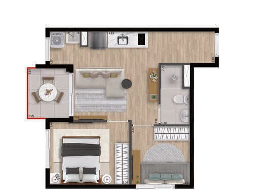 Planta 4 — Bracon Perdizes - Residencial