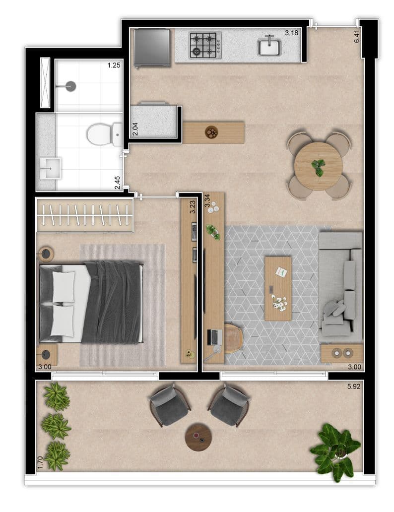 Planta 4 — Indi 70 - Residencial