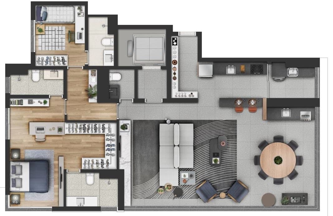 Planta 3 — Evolve Vila Mariana - Residencial