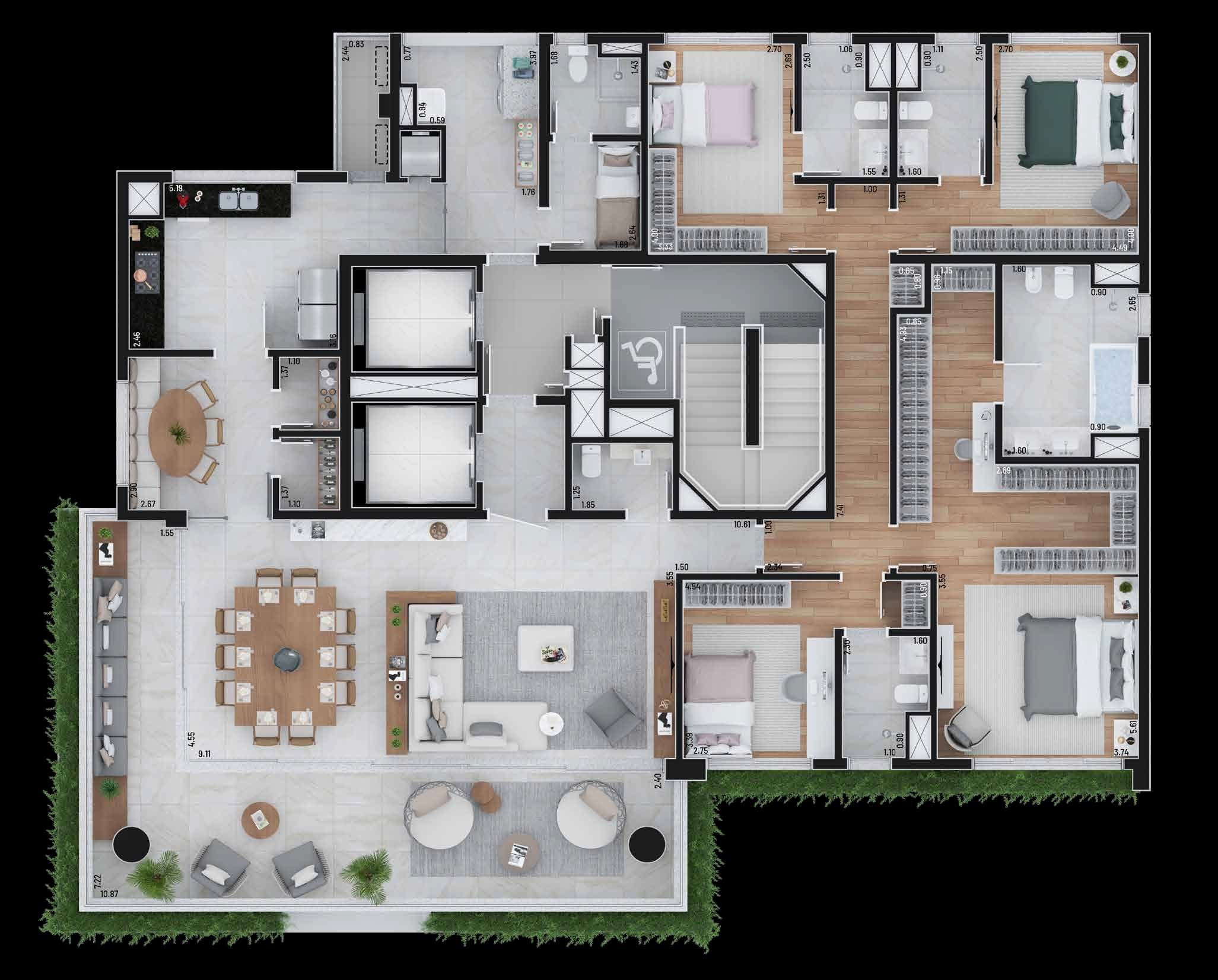 Planta 3 — Casa Higienópolis
