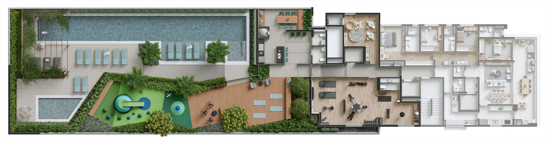 Planta 1 — Raiz by Paulo Mauro - Residencial