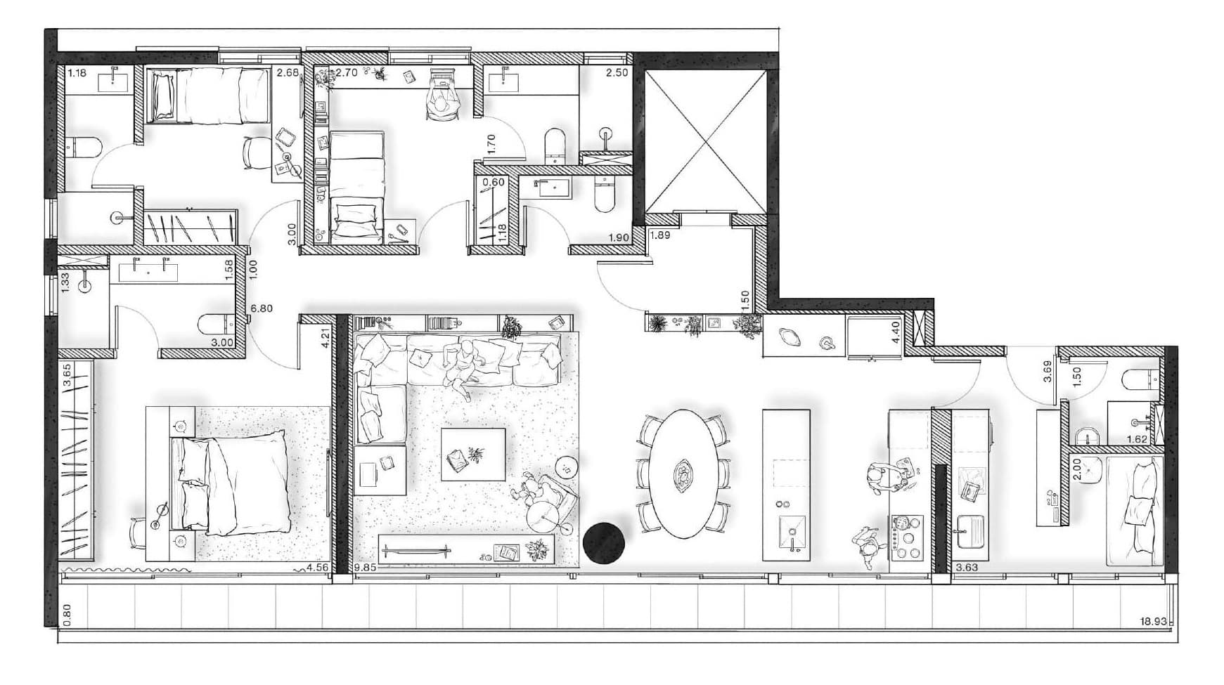 Planta 1 — Iperó 111 - Residencial