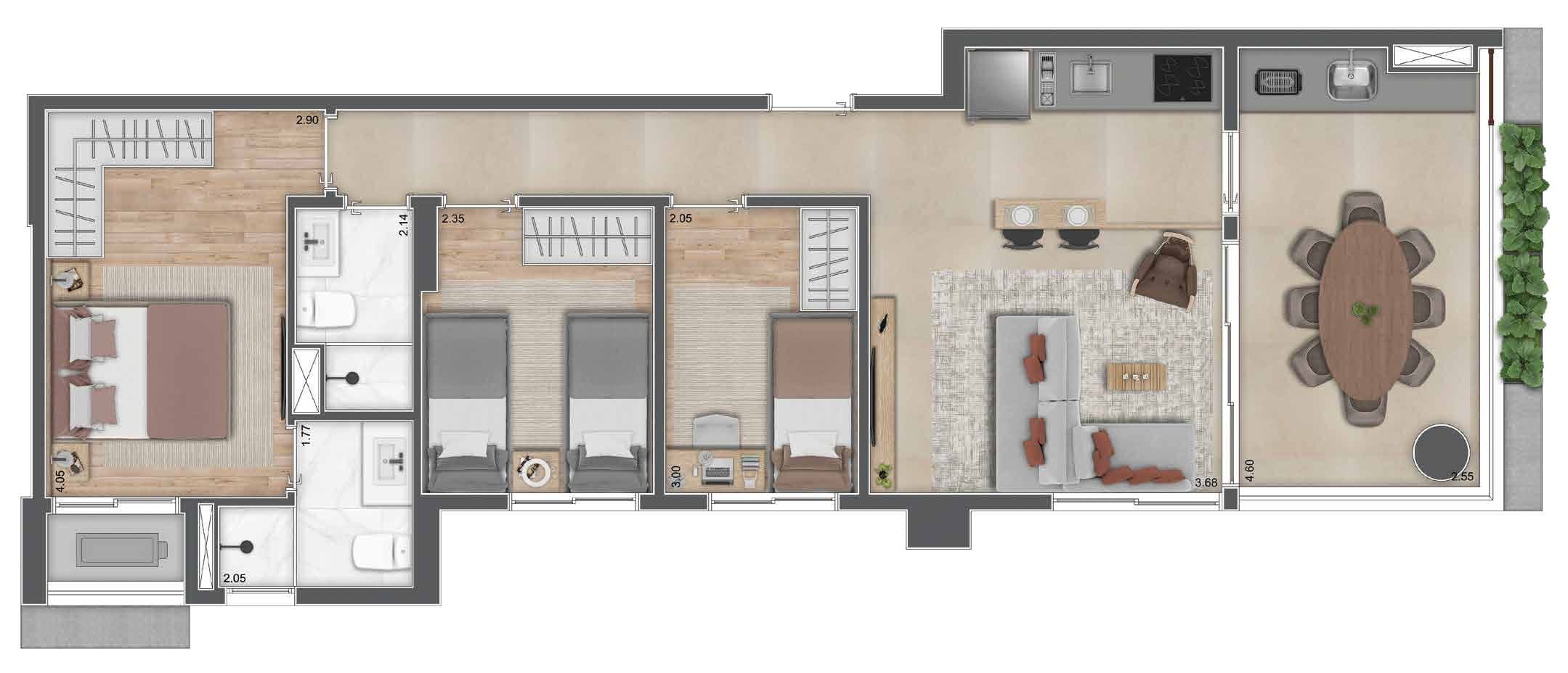 Planta 5 — Greenview Brooklin - Residencial