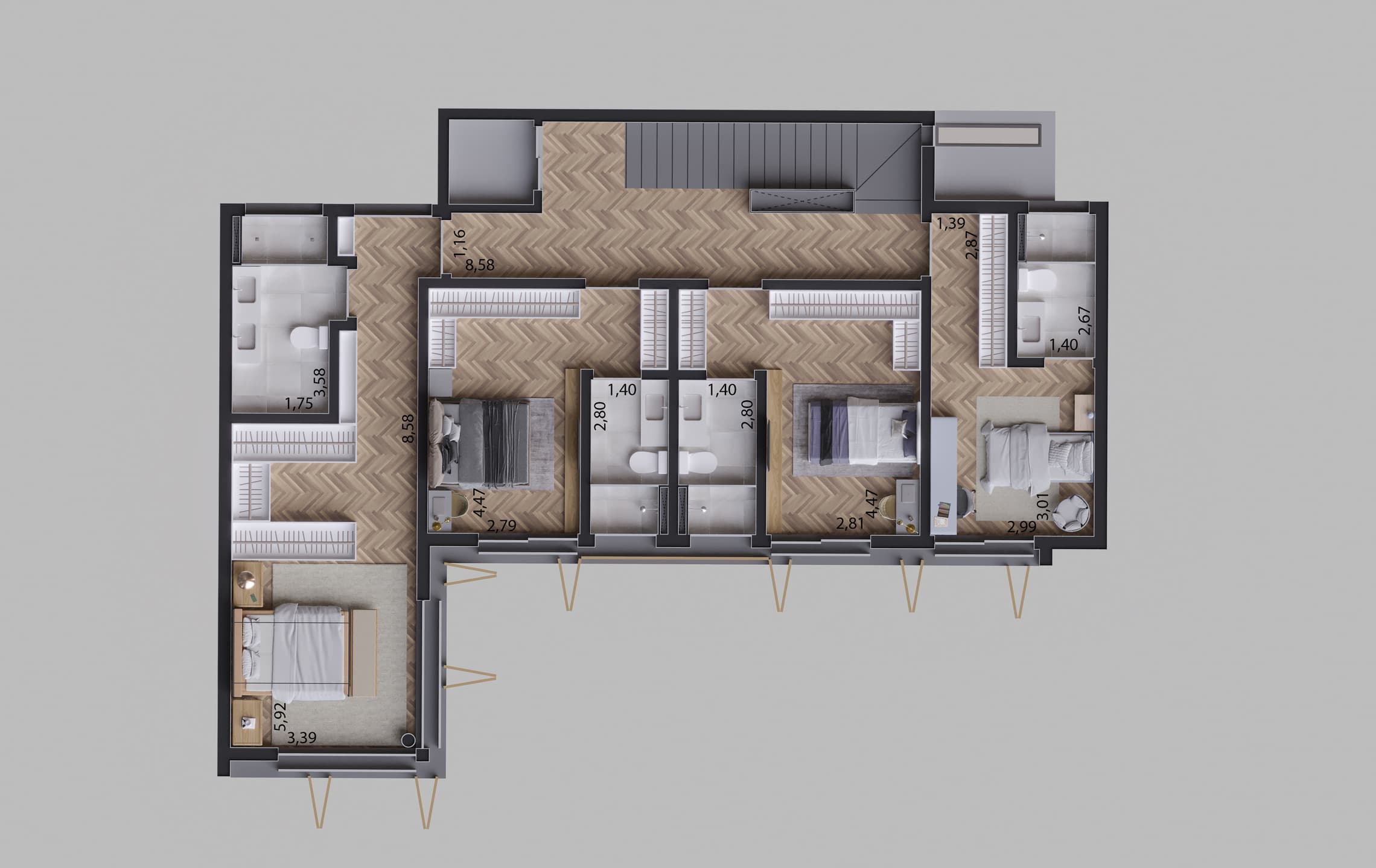 Planta 3 — Casa Jardim Dona Elisa