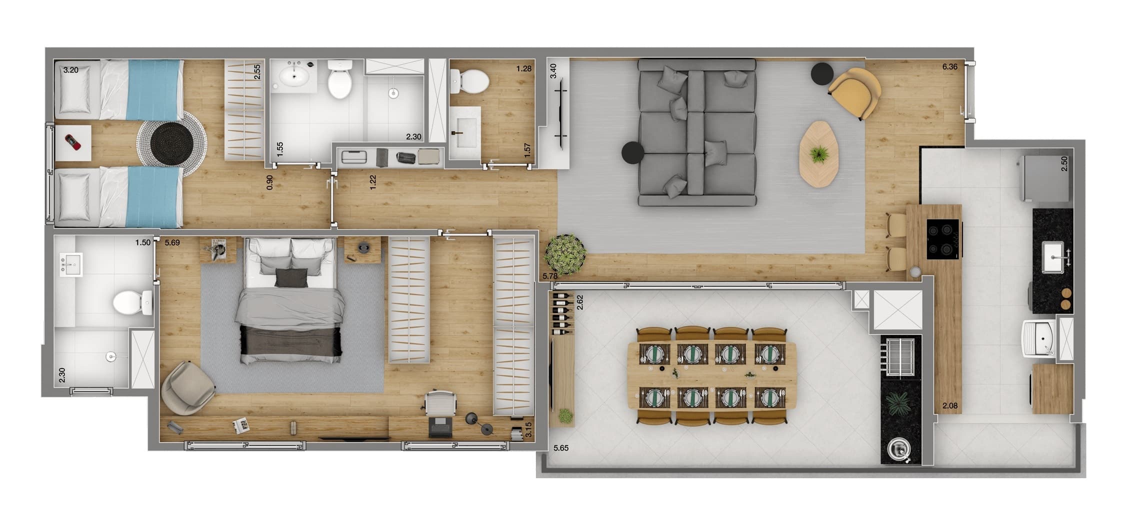 Planta 4 — Ohana Morumbi