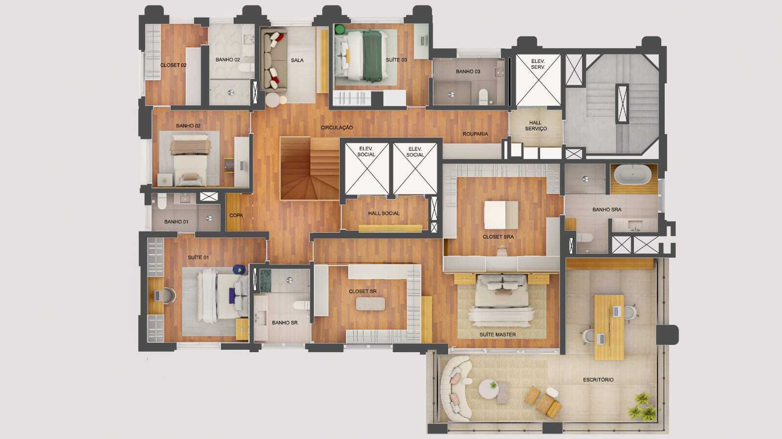 Planta 2 — Quartier Auri
