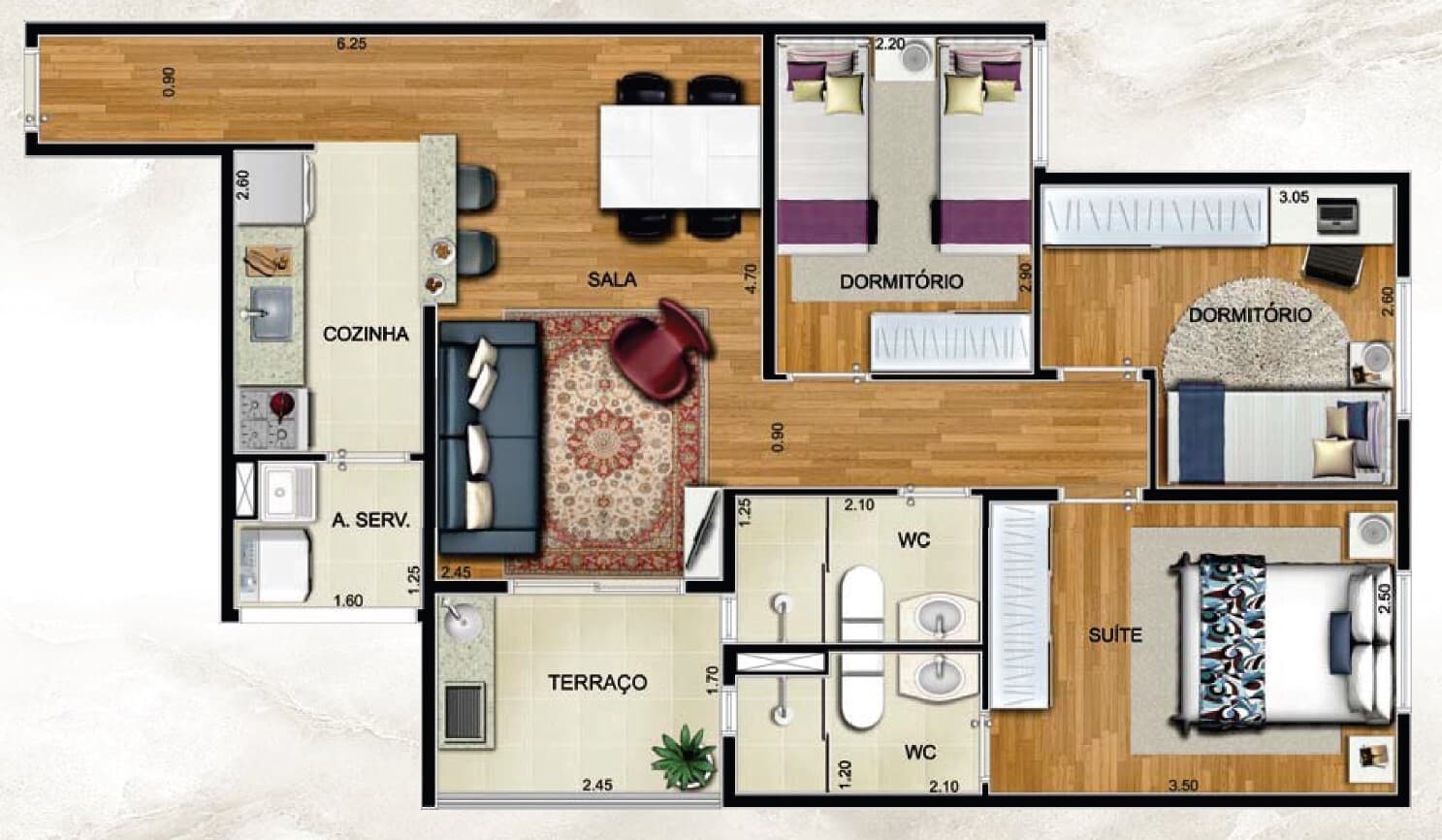 Planta 3 — Olimpic MBigucci