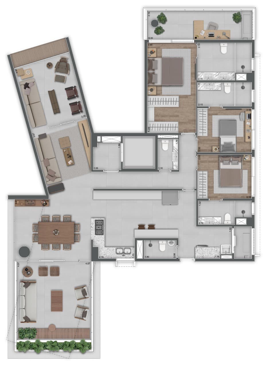 Planta 4 — Tumiaru 120 Ibirapuera