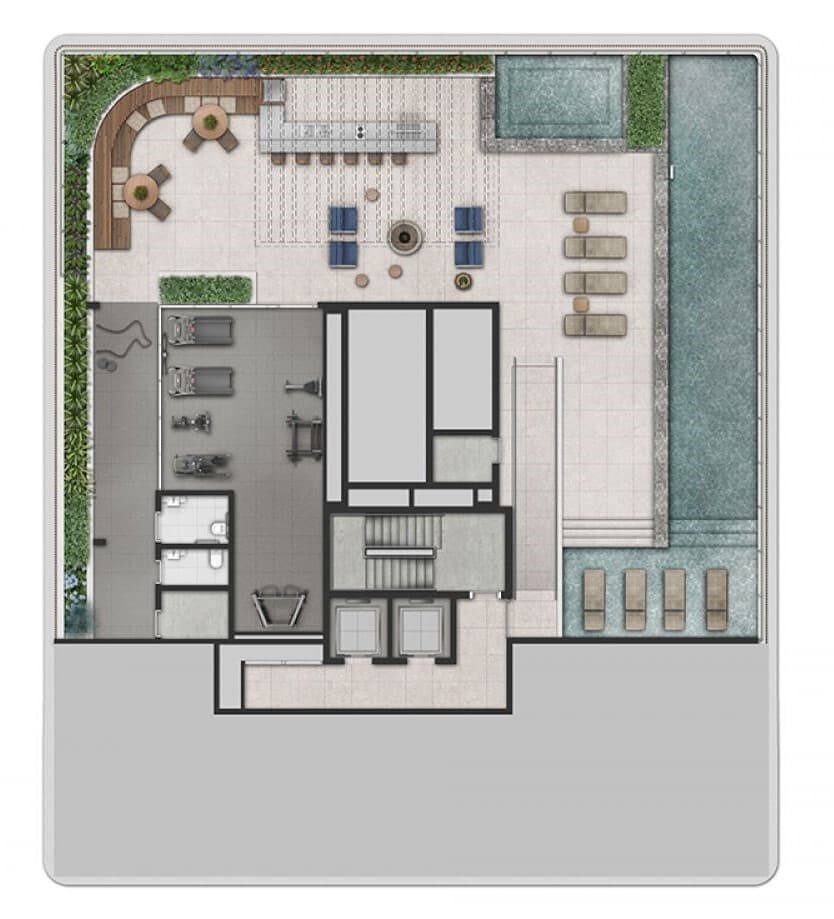 Planta 2 — Cidade Jockey Miami - Residencial