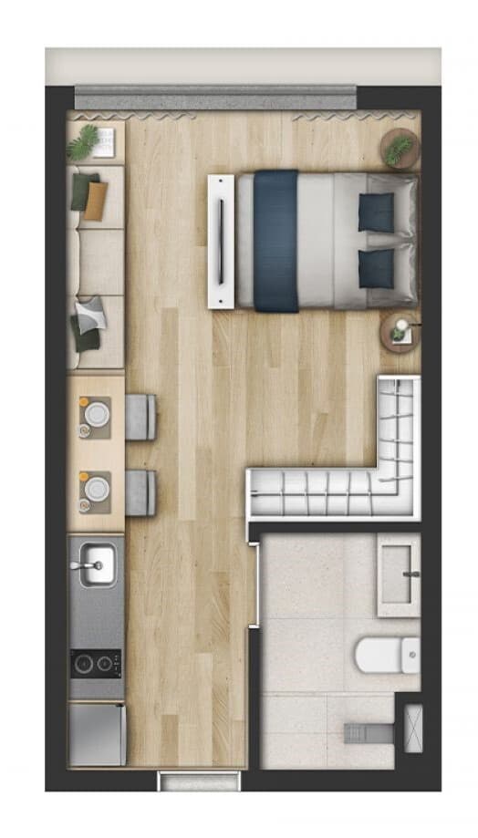 Planta 3 — Cidade Jockey Miami - Residencial