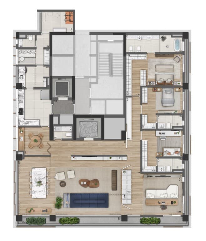 Planta 2 — AYYA Jardins - Residencial