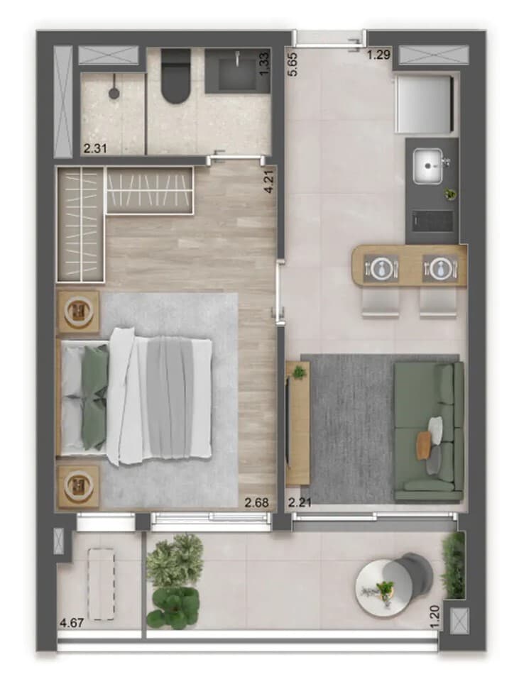 Planta 4 — Raízes Premium Butantã - Residencial
