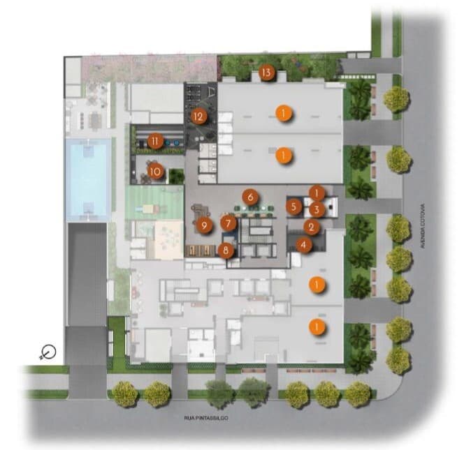 Planta 1 — Most Moema Smart - Residencial