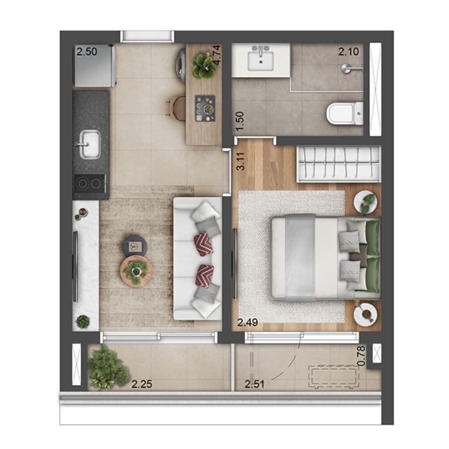 Planta 2 — Most Moema Smart - Residencial