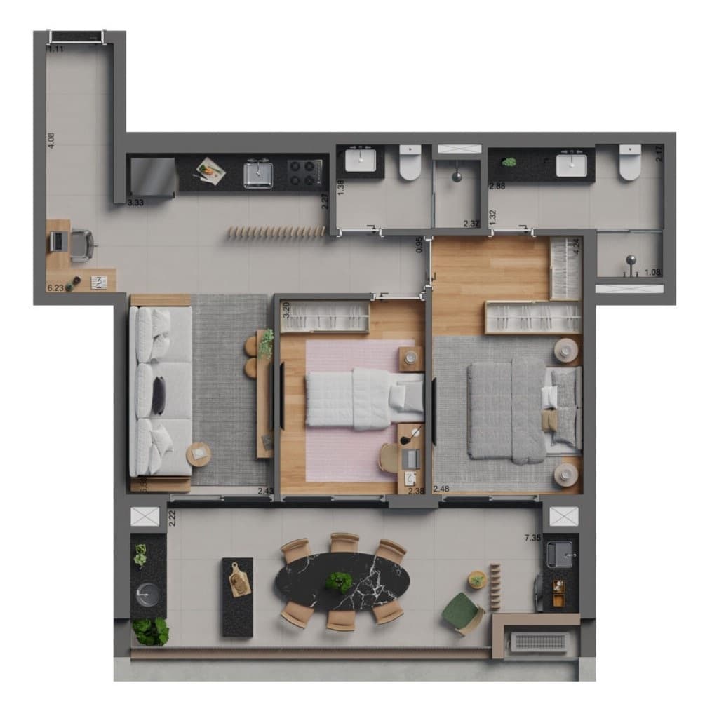 Planta 6 — Botaní - Residencial
