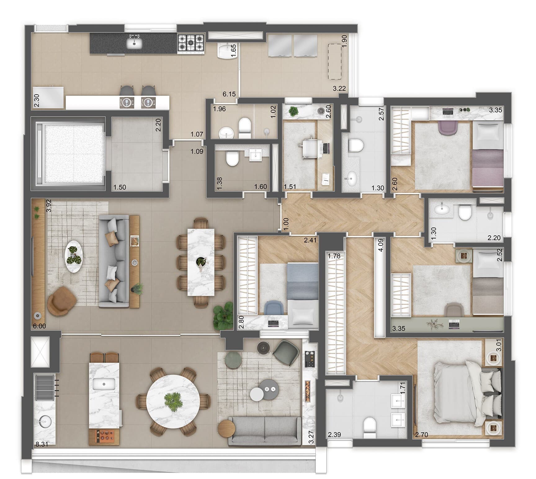 Planta 3 — Reserva Figueiras