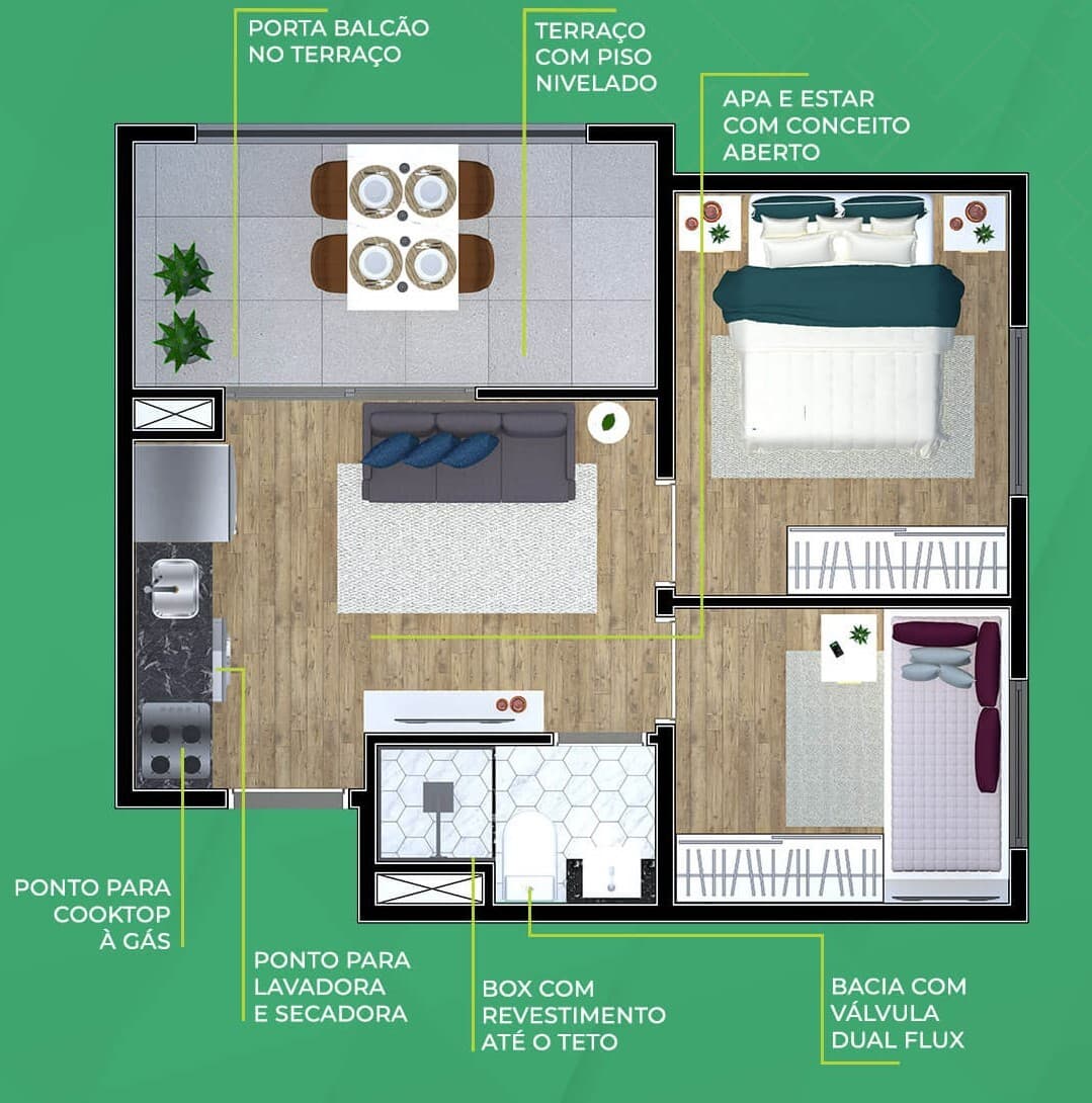 Planta 6 — Metrocasa Casa Verde - NR