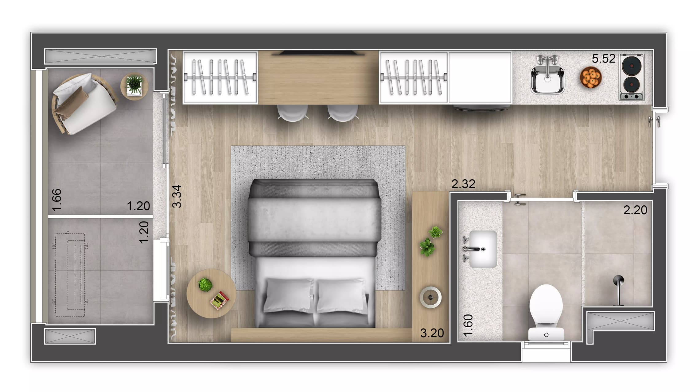 Planta 1 — Ári Butantã Studios - NR