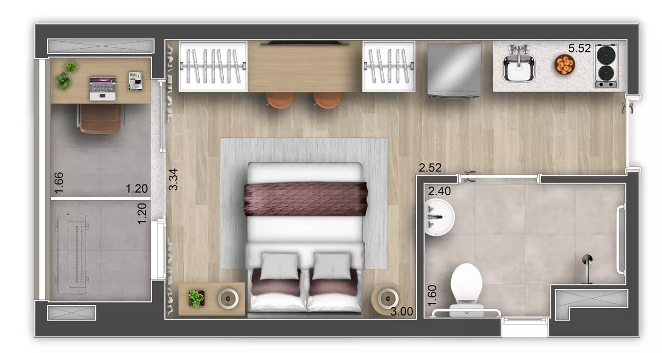 Planta 2 — Ári Butantã Studios - NR