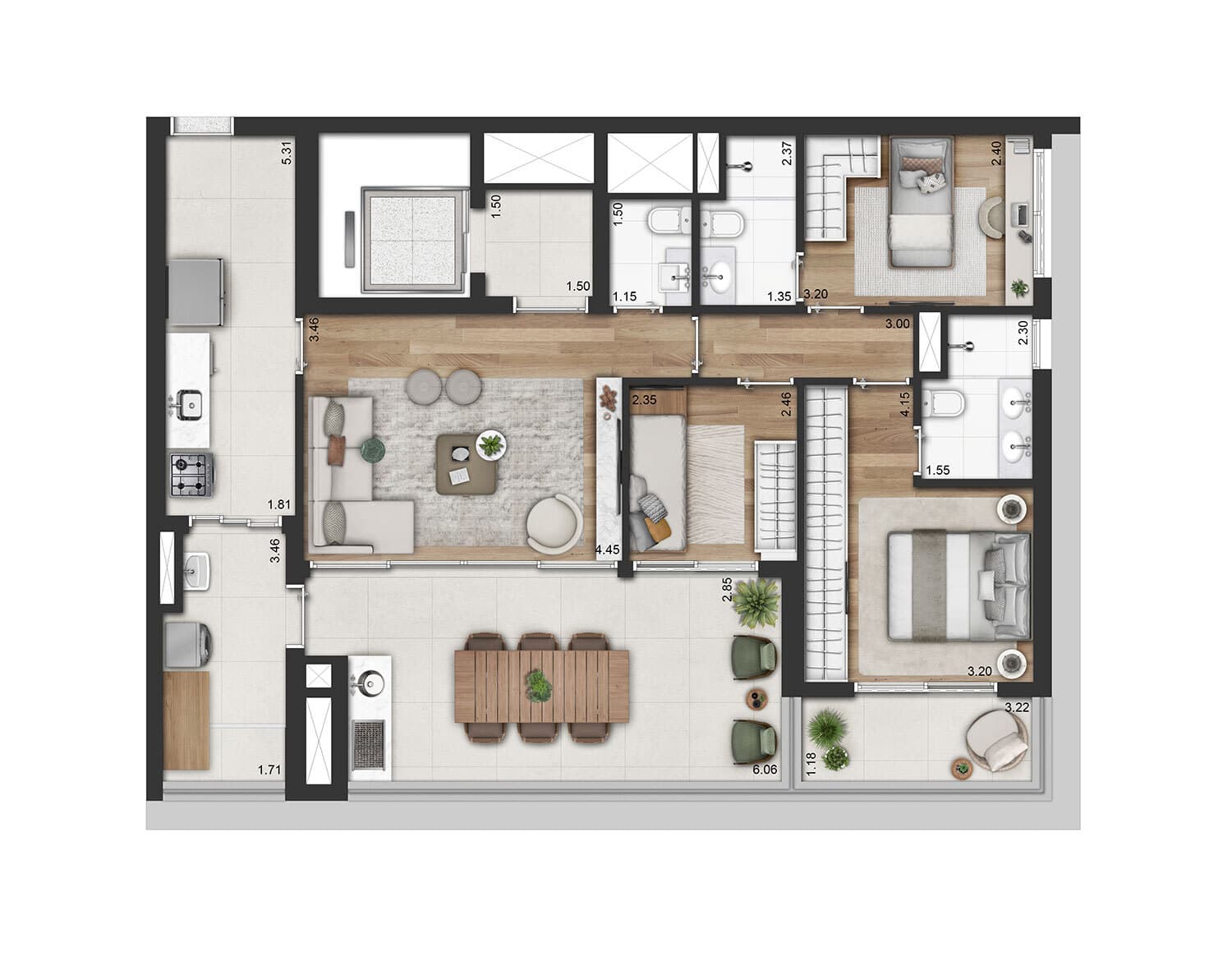 Planta 1 — Mirant Ibirapuera