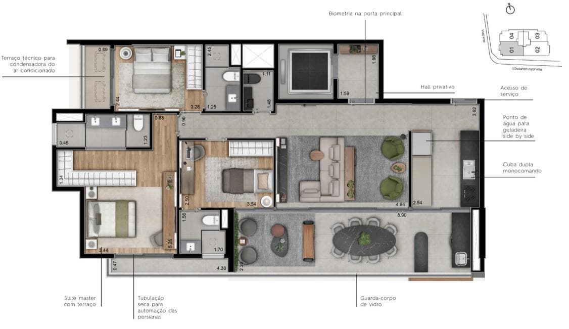Planta 5 — Metropolitan Vila Nova - Residencial